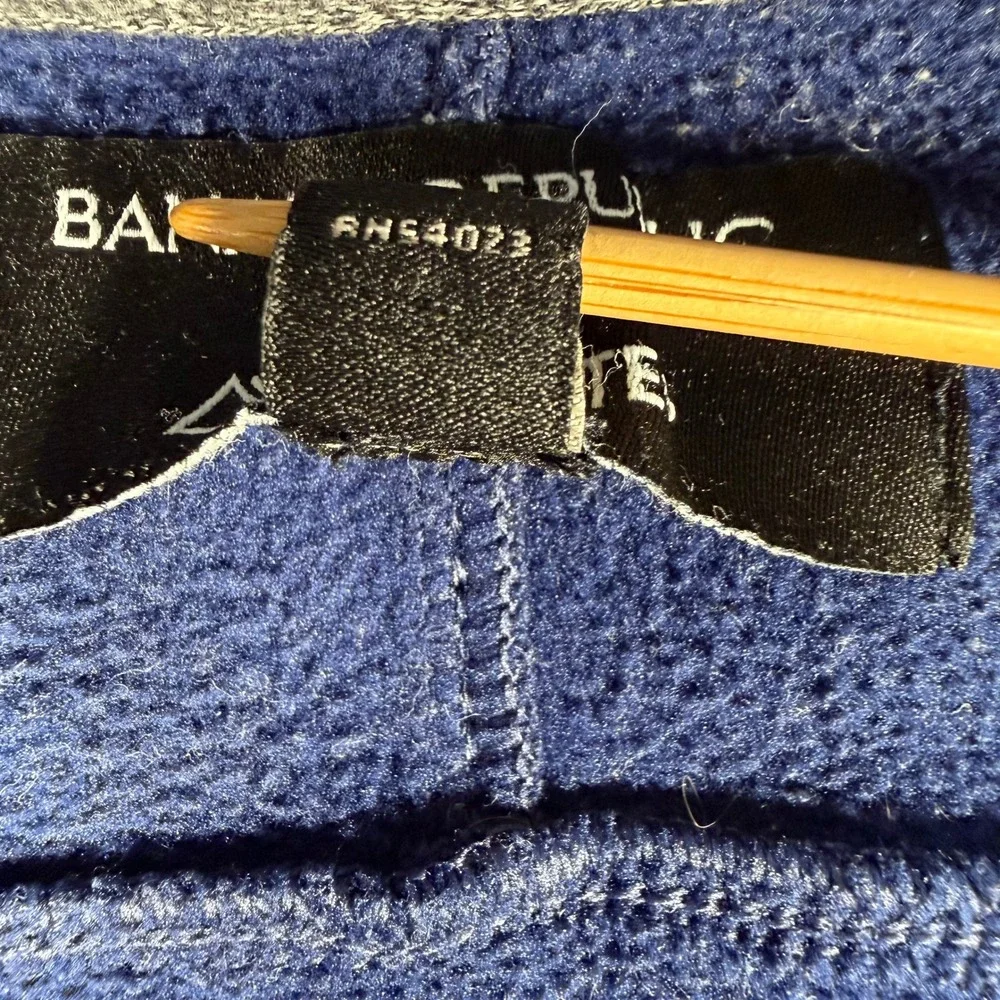 Banana Republic Polartec Half Preppy Navy Quarter Zip Pullover Mens Medium #4432